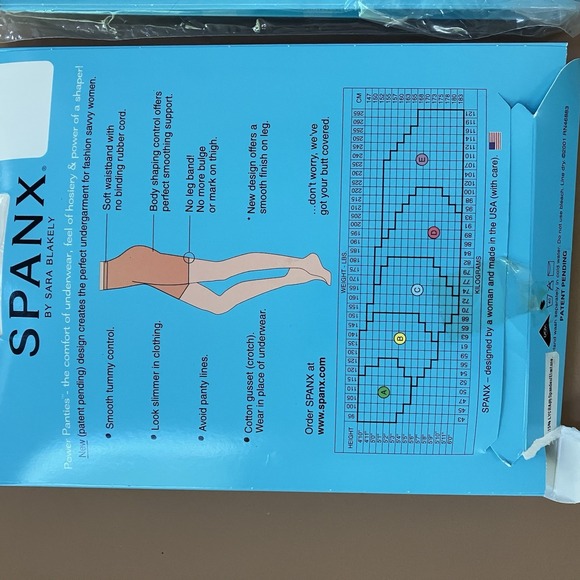 x2 Spanx by Sara Blakely Power Panties Sz E Black Performance Underwear Slimming - Picture 9 of 13